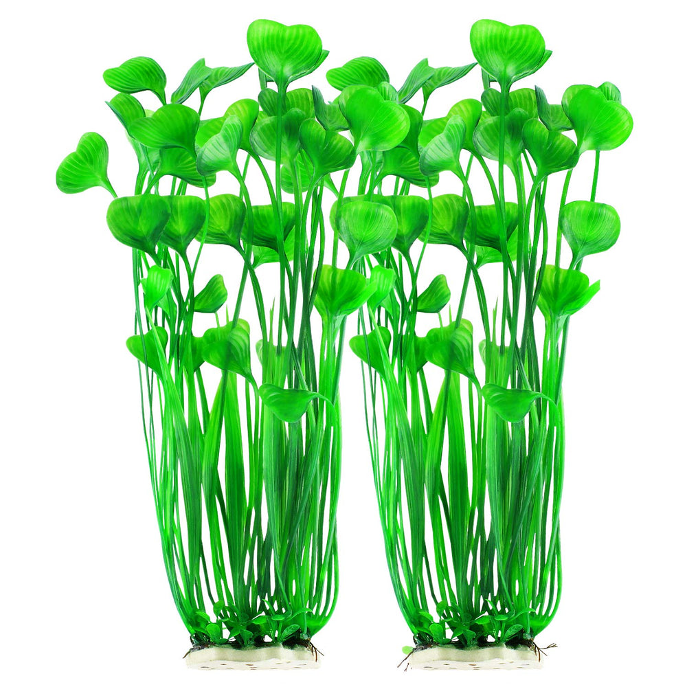 MyLifeUNIT plantes artificielles d'aquarium vertes, hauteur 400 mm, décor sûr pour les poissons
