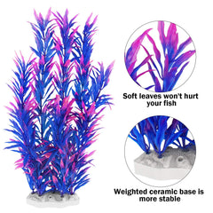 MyLifeUNIT feuilles douces bleues offrant des cachettes naturelles pour poissons