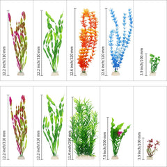 Plantes artificielles MyLifeUNIT sans danger pour poissons et décorations attrayantes.