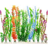 MyLifeUNIT plantes artificielles pour aquarium, ensemble de dix, sans entretien et durables.