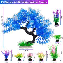 MyLifeUNIT plantes artificielles petites, 14 pièces, ajoutent couleur vive