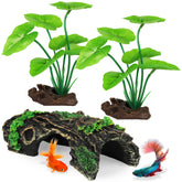 MyLifeUNIT tronc d'arbre creux pour aquarium offrant un refuge sûr pour Betta et petits poissons.