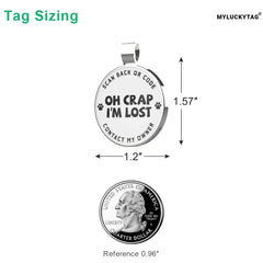 MYLUCKTAG montre le profil en ligne après scan pour l’animal.