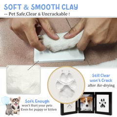 MYPAWLETS cadre bois avec plexiglas protégeant l empreinte.