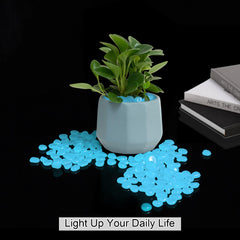 Galet lumineux bleu Mzekgxm pour bassin et étang décoratif.