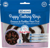 N-Bone anneaux dentition chiot Saveurs barbecue texan brûlés, apaisent les gencives.
