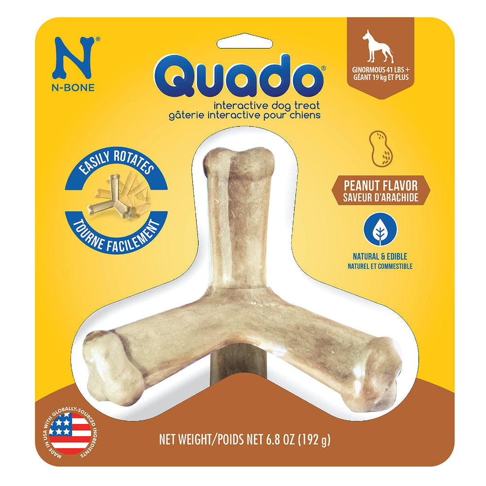 Quado de N-Bone, design quad pour mastication interactive et prise en main naturelle.