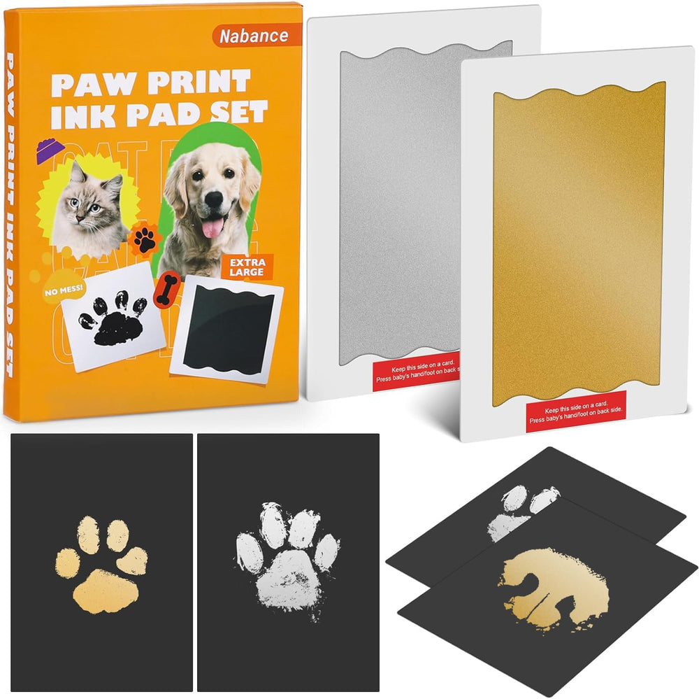Nabance kit empreinte sans encre – patte de chien prête à devenir souvenir.