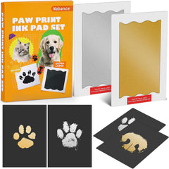 Nabance kit empreinte sans encre – patte de chien prête à devenir souvenir.
