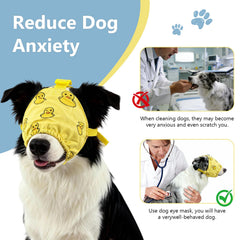 NACOCO masque protection oculaire chien, utile lors du toilettage et des examens.