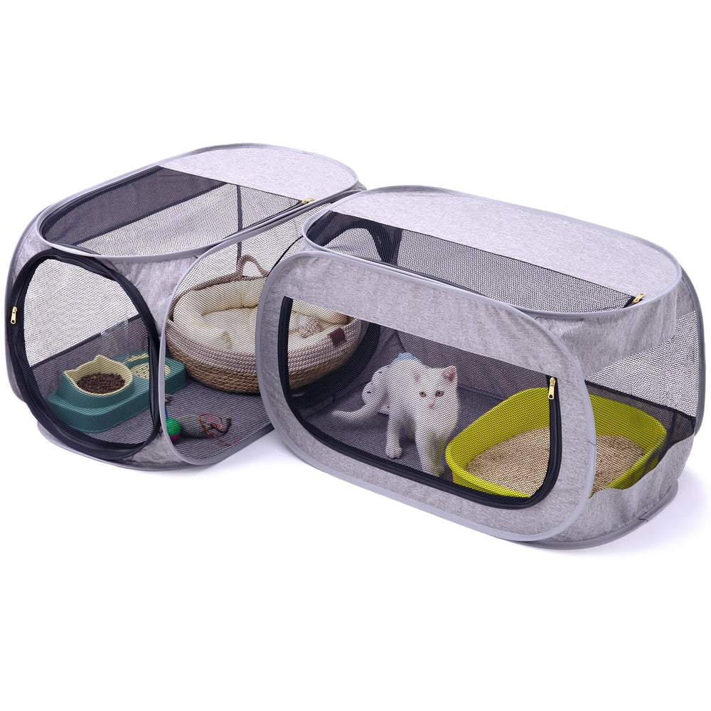 NAFU parc d'angle pour chat – design coin et gain d'espace intérieur.