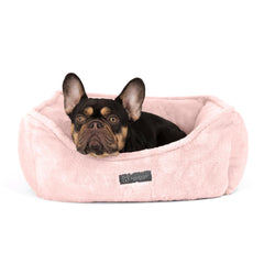 NANDOG lit nuage micropluche rose pour un repos doux et réconfortant.
