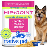 Native Pet Poudre hanche articulation: soutien mobilité chiens âgés.