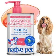 Native Pet Sockeye: bouteille-pompe pour dosage précis sur chaque repas