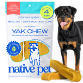 Native Pet Yak Cheese Himalayen XL os dentaires – favorise le nettoyage des dents pendant la mastication.