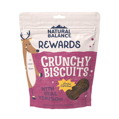 Natural Balance biscuits venison croquants, récompense savoureuse pour chiens.