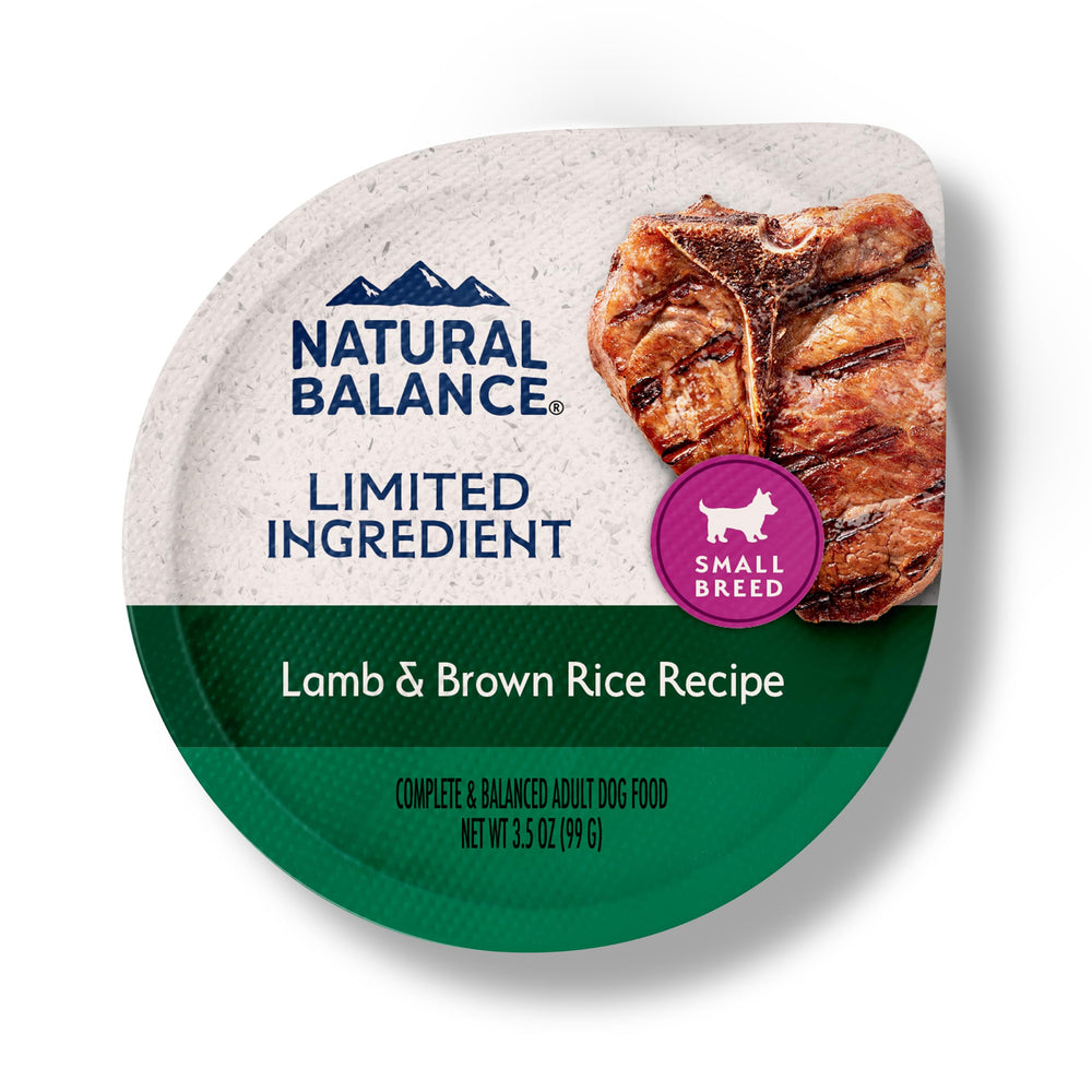 Natural Balance bol agneau riz brun petit-chien – repas humide adapté et savoureux