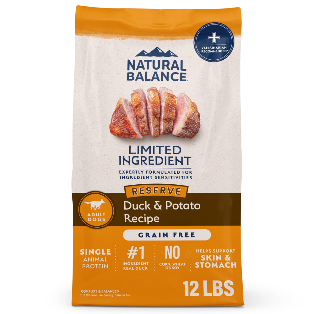 Natural Balance Canard et Pomme de Terre, sac 12 livres: aliment sans céréales pour digestion douce