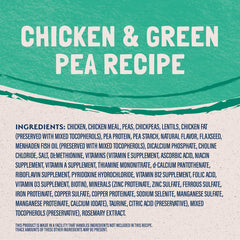 Natural Balance Chat - sans céréales avec pois verts pour une alimentation légère.