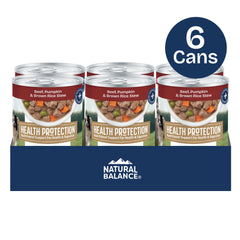 Natural Balance Health Protection morceaux de boeuf dans le ragoût, protéines faciles à digérer.