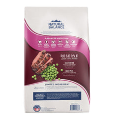 Natural Balance protéine venaison: source unique soutenant les muscles du chat.