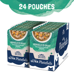 Natural Balance Platefulls sans céréales, légumes et fruits pour une alimentation équilibrée.