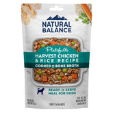 Natural Balance Platefulls Homestyle sachet poulet riz prêt à servir pour chien adulte