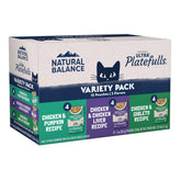 Natural Balance Platefulls – Morceaux de poulet en sauce, repas complet pour chat adulte.