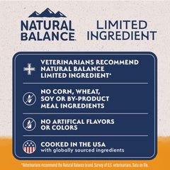 Natural Balance Canard Pomme de Terre, pelage brillant et peau saine