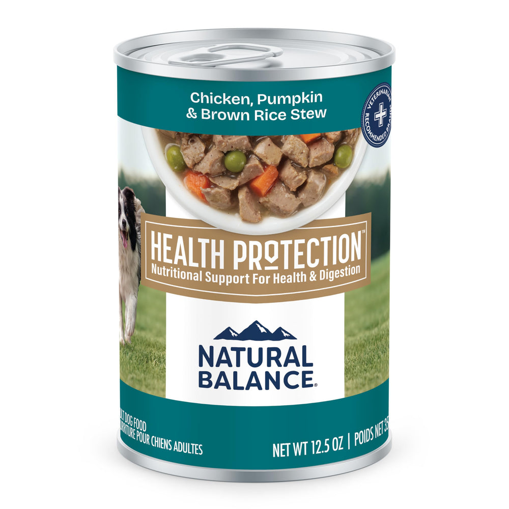 Natural Balance Protection Santé : morceaux de poulet dans un ragout appétissant.
