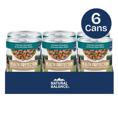 Natural Balance Protection Santé : ragout poulet-petits-pois-carottes, texture tendre.