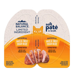 Natural Balance Reserve canard pate chat portion 1-3 oz, service facile
