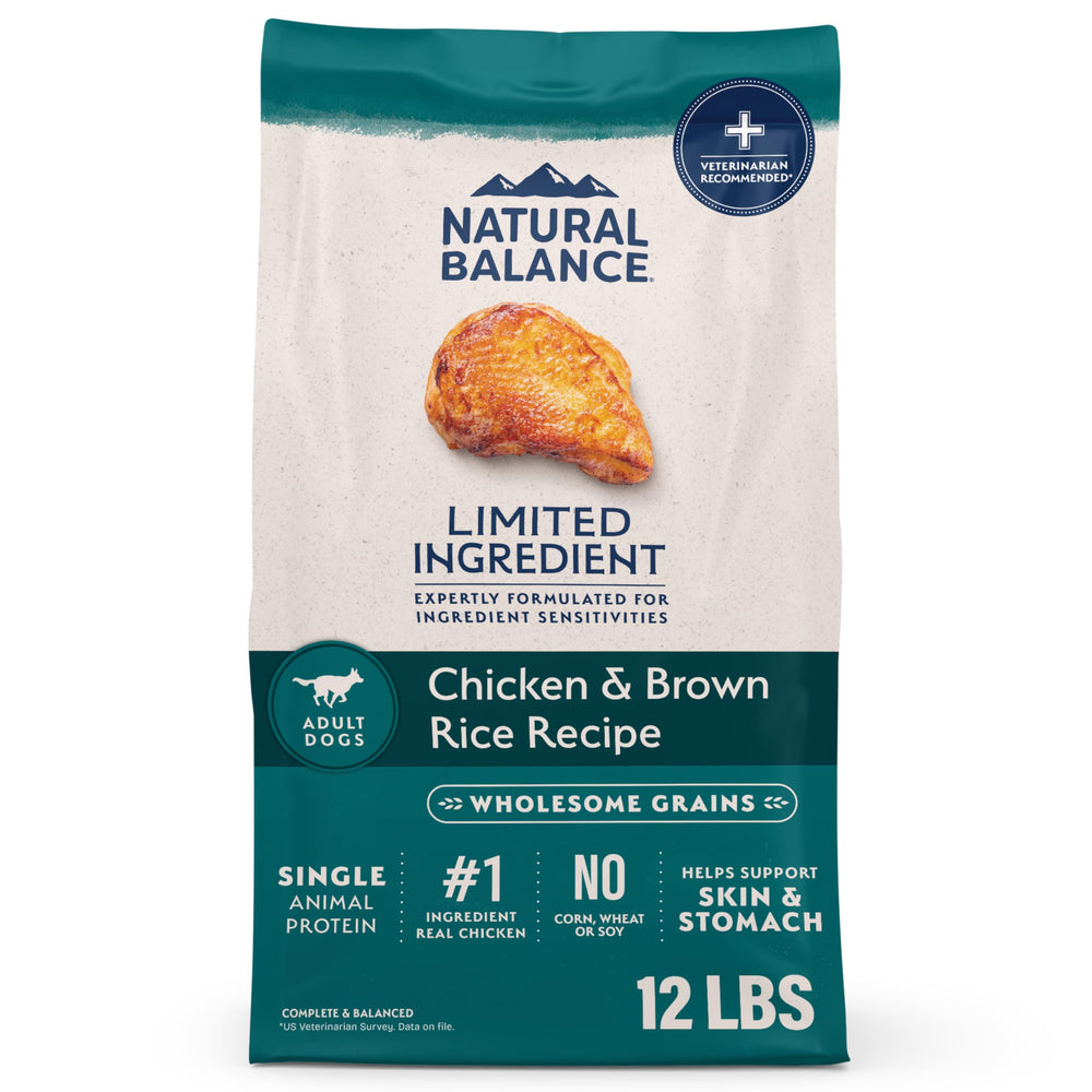 Natural Balance: sac d’alimentation chien, ingrédients limités, format pratique pour repas quotidiens