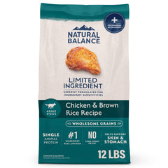 Natural Balance: sac d’alimentation chien, ingrédients limités, format pratique pour repas quotidiens