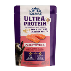 Natural Balance Ultra Protein Plus purée saumon, goût séduisant pour chats difficiles.