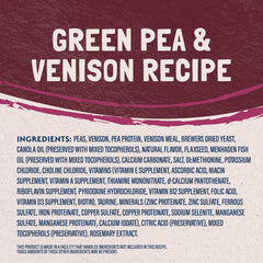 Natural Balance pois verts: fibre naturelle favorisant la digestion.