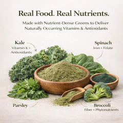 Natural Dog Company Super Greens, poudre dans nourriture humide, goût savoureux.