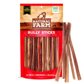 Natural Farm Bâton de bœuf sans odeur 12 pouces, pratique pour récompenses.