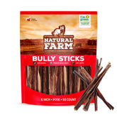 Natural Farm baton-pizzle-boeuf-fin-6-pouces, friandise protéinée pour chiens.