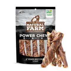 Natural Farm baton nets boeuf puissance : longue mastication et plaisir durable.