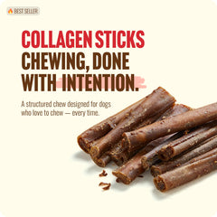 Natural Farm bâtonnets collagene enrobes boeuf sans additifs, option naturelle pour chiens.