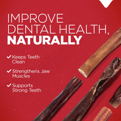 Protéines et collagène Natural Farm Power Bully Sticks soutiennent muscles et peau.