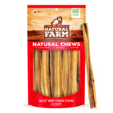 Bâton Natural Farm Bully Cheek Stick 10-12 po emballage pratique pour tous les chiens.
