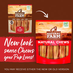 Natural Farm Bully Cheek Stick: ingrédients naturels et boeuf pur.
