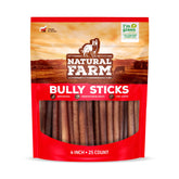 Natural Farm Bully Sticks sans odeur, 4 pouces, récompense lors de l'entraînement.
