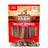 Natural Farm Bully Sticks sans odeur, sticks de 7 pouces, pratique pour chiens moyens et grands