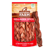 Natural Farm friandises collagène sans odeur en emballage, prêt à l'emploi pour chiens actifs.