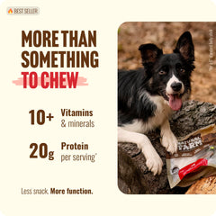Emballage Natural Farm montrant le bâton collagène pour chiens en lot de 5.