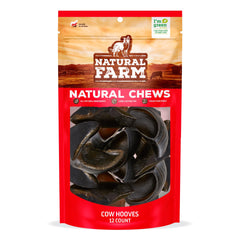 Natural Farm sabots de boeuf pack de 12 pour chiens – récompense et mastication