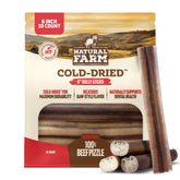Natural Farm Bully Stick 6inch avec sechage-a-froid pour mastication durable.